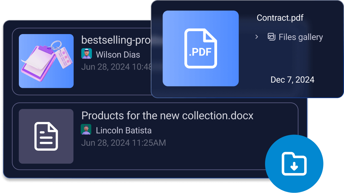 Share procjet-related files