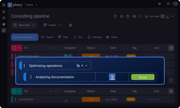 Plaky for CRM screenshot