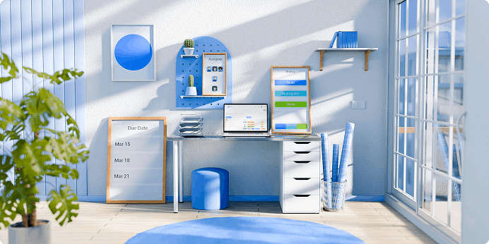 Remote work illustration