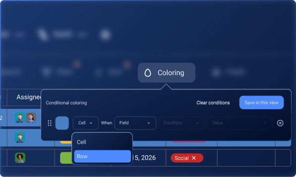 Conditional coloring<