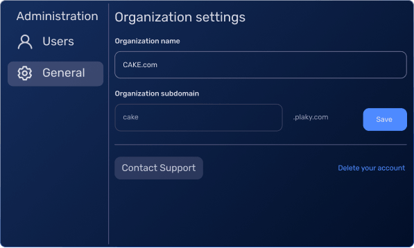 Custom subdomain