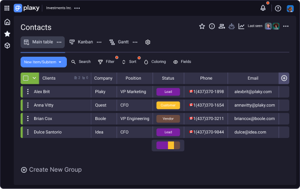 Stay up to date in Plaky