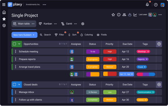 Stay up to date in Plaky