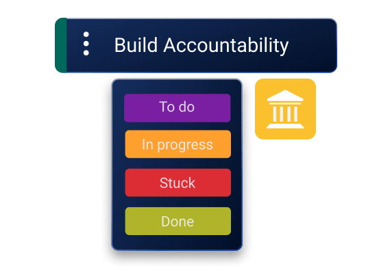 Stay accountable and transparent