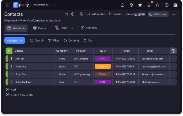 Stay up to date in Plaky
