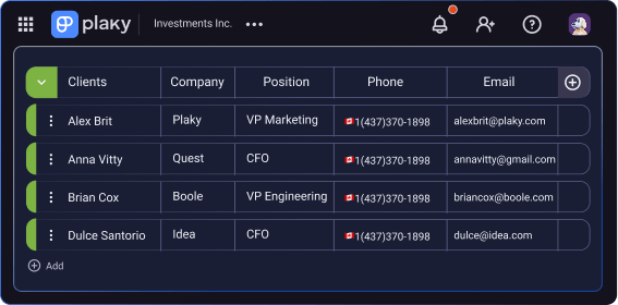 Gantt chart in Plaky