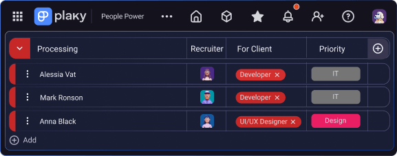 Diagrama de Gantt en Plaky