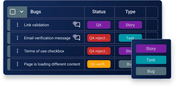 Product backlog