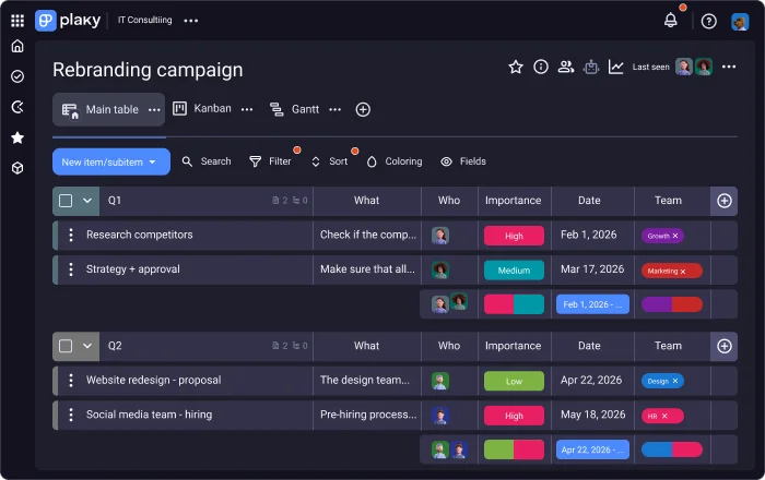 Stay up to date in Plaky
