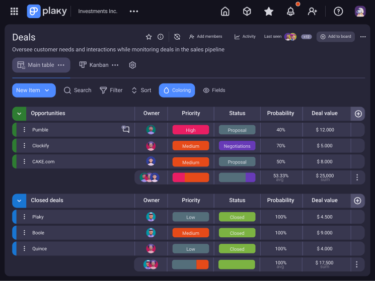 Plaky for CRM Screenshot