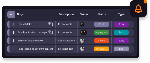 Captura de pantalla gestión de tareas Plaky