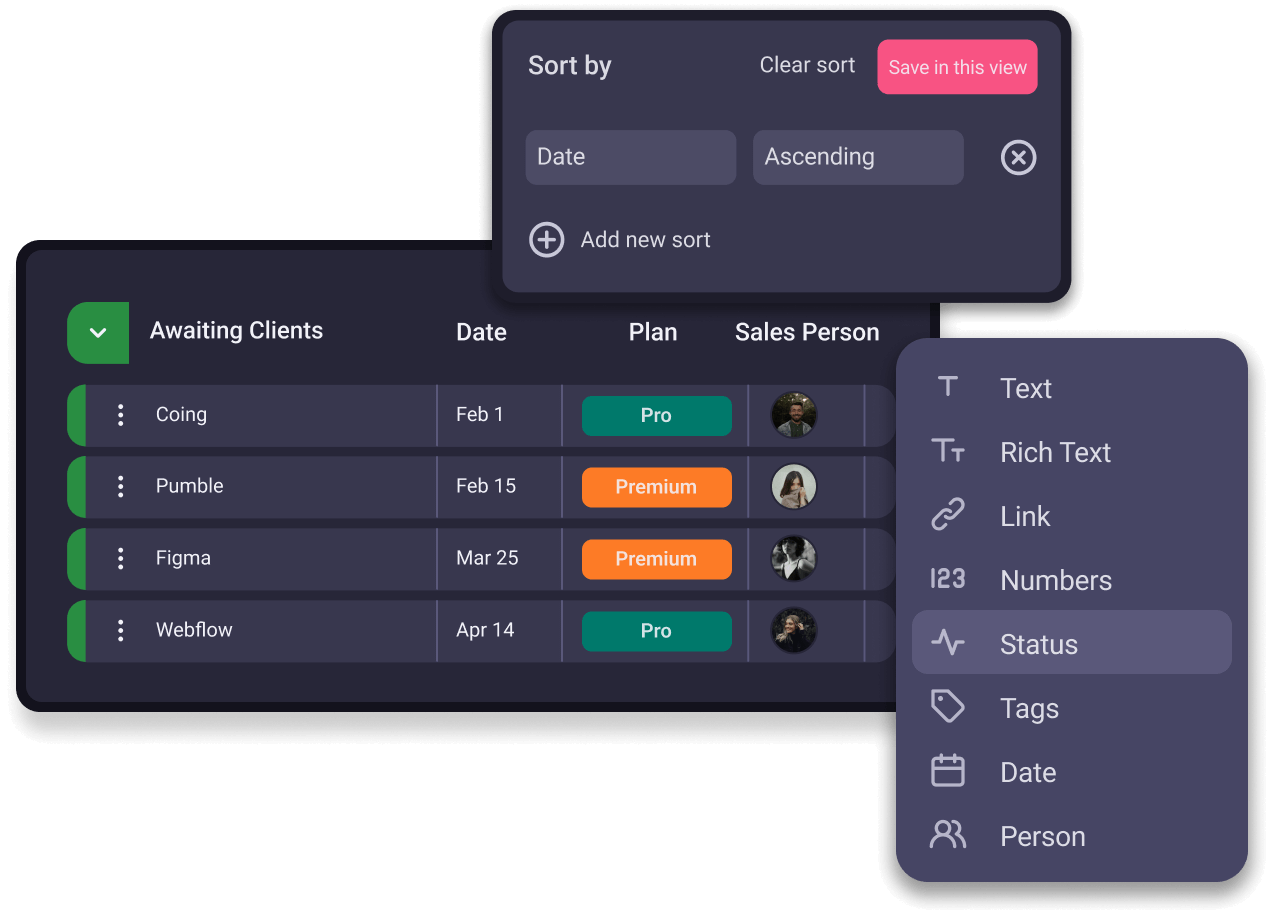 Client management software - Plaky™