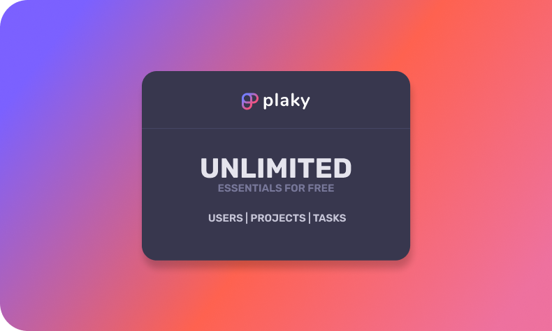 Unlimited projects and users