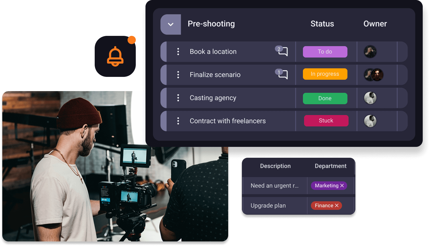 Video management software for video production teams Plaky™