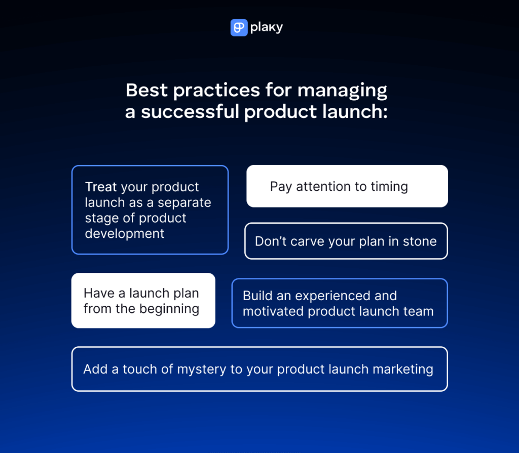 Product launch best practices