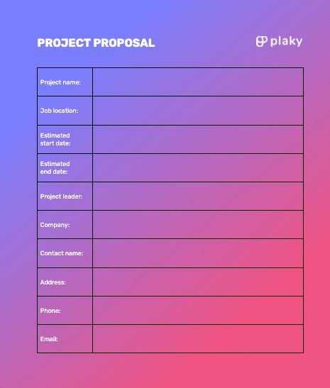 Project proposal page 1