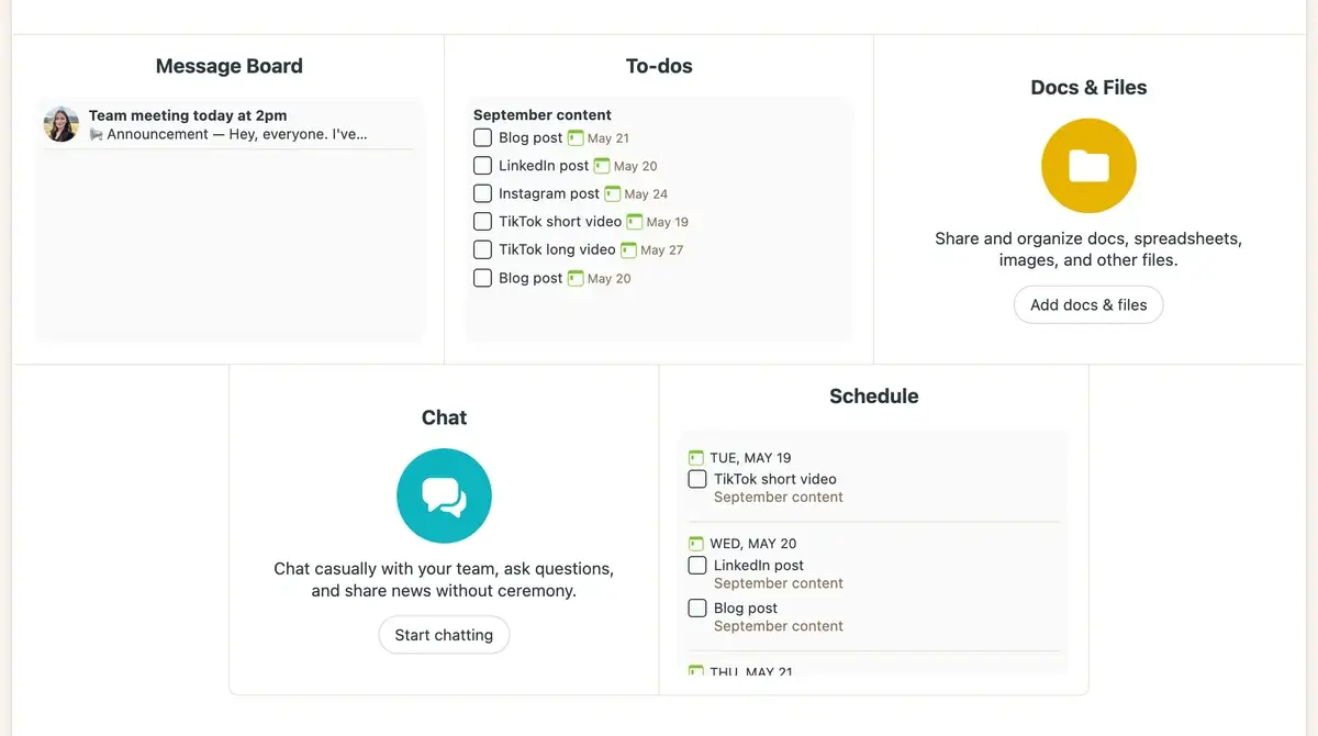 My Project in Basecamp