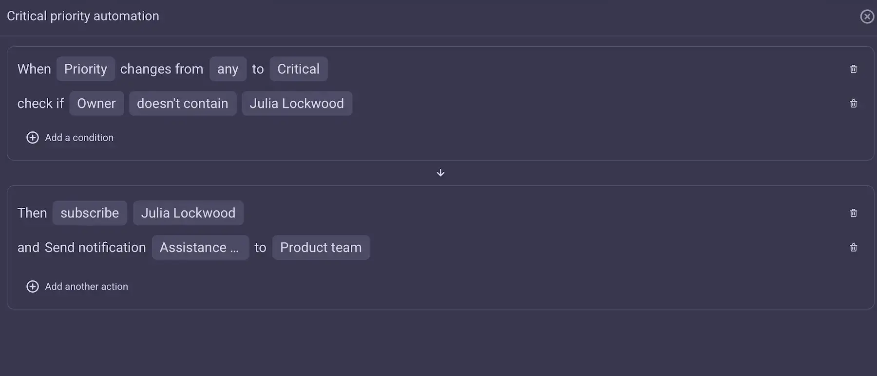 Automating repetitive tasks in Plaky
