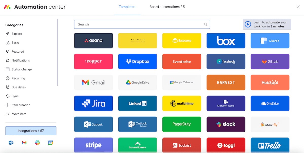 Monday sales CRM integrations