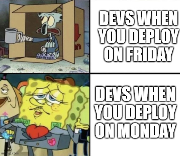 Deployment day meme