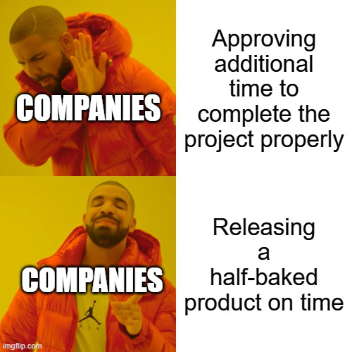 Drake project management meme