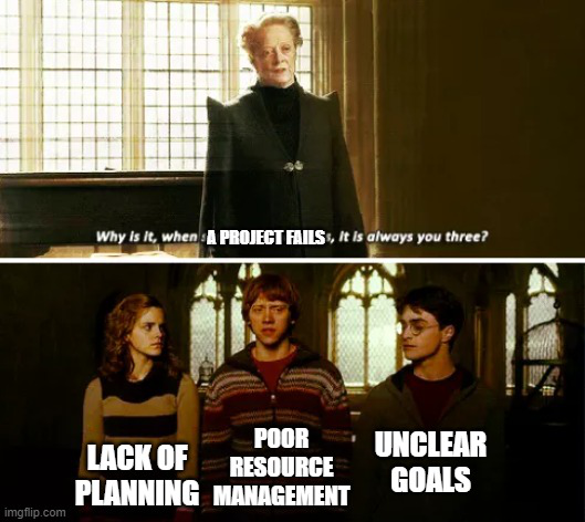 Harry potter project management meme