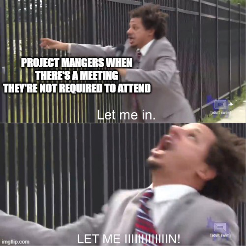 Let me in project management meme