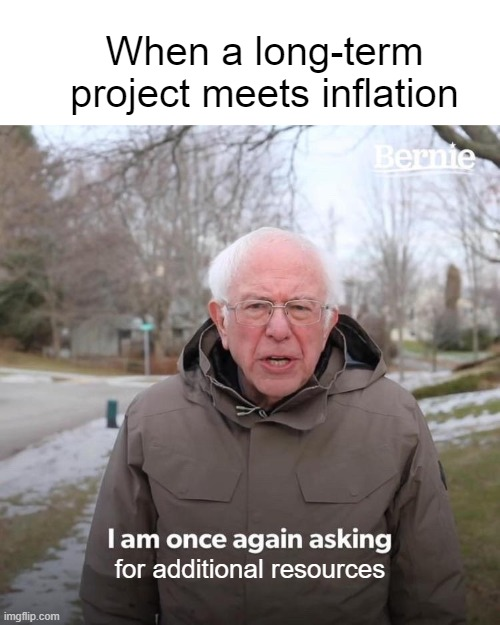 Bernie project management meme