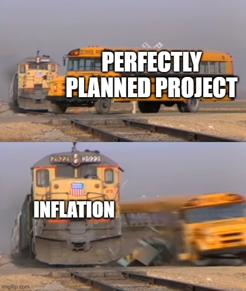 Trainwreck project management meme