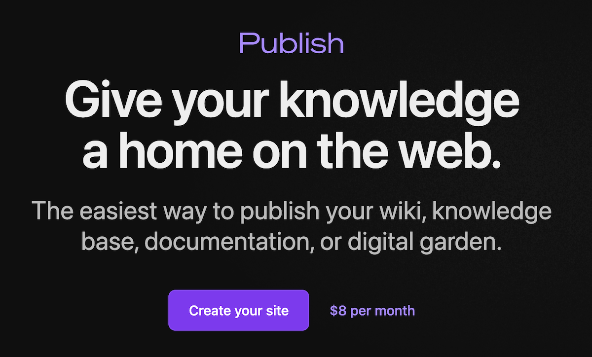 Obsidian Publish (source: Obsidian.md)