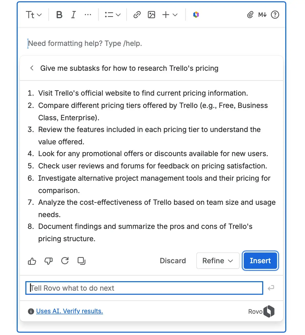 Rovo, Atlassian’s AI-powered assistant