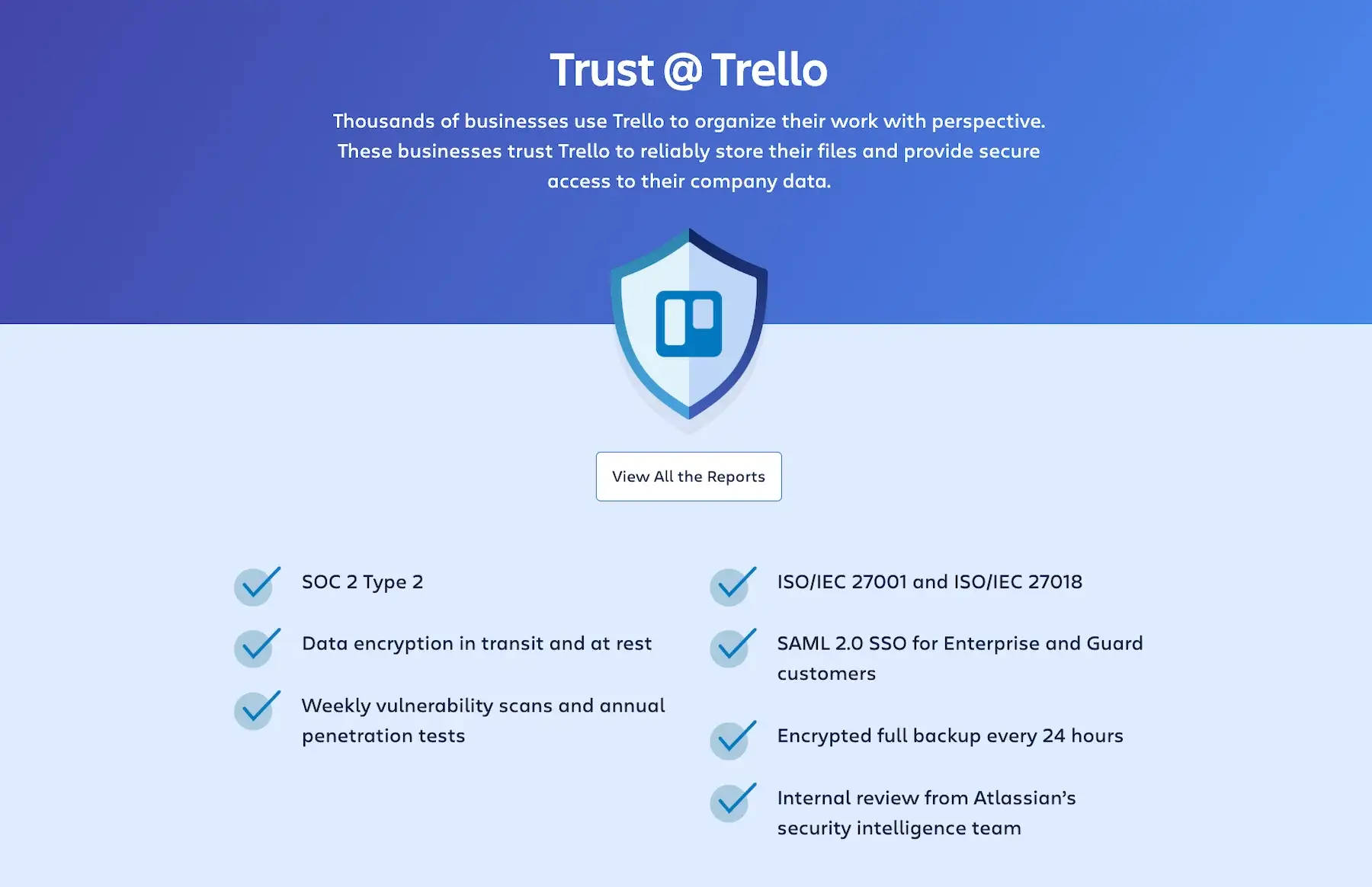 Trello Trust Center