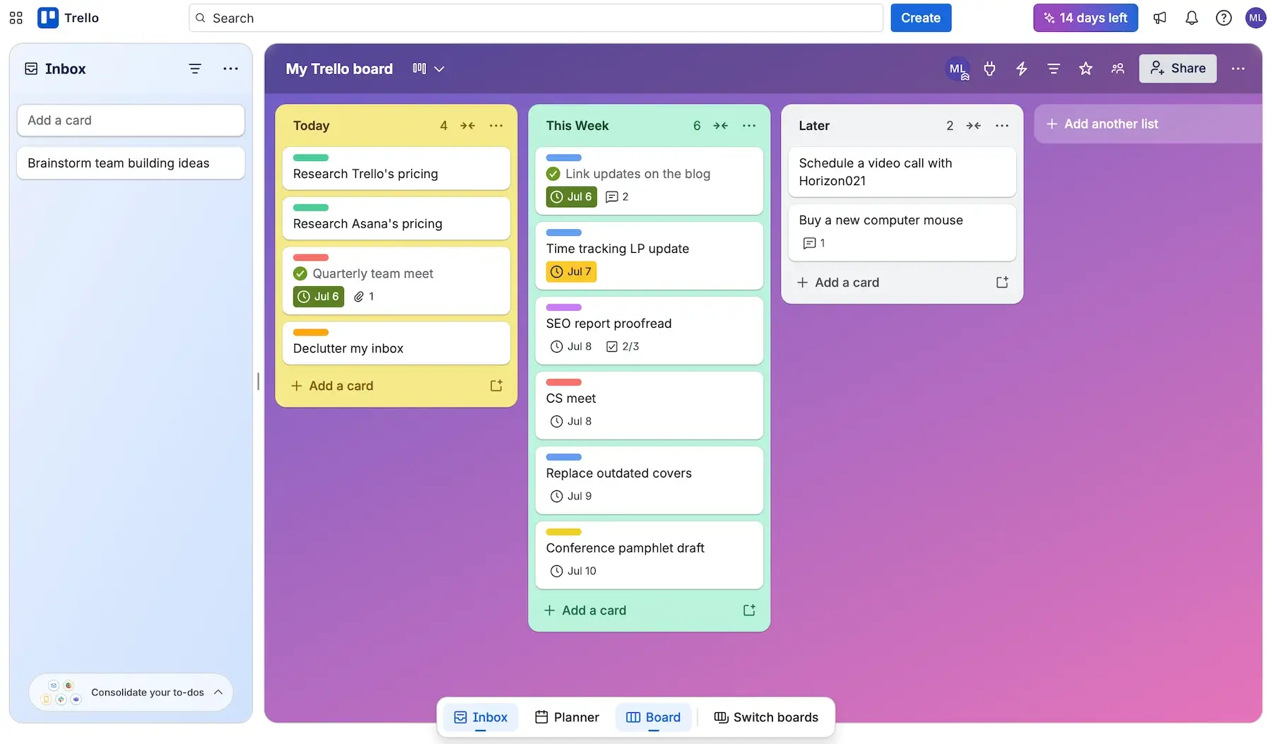 Trello’s UI