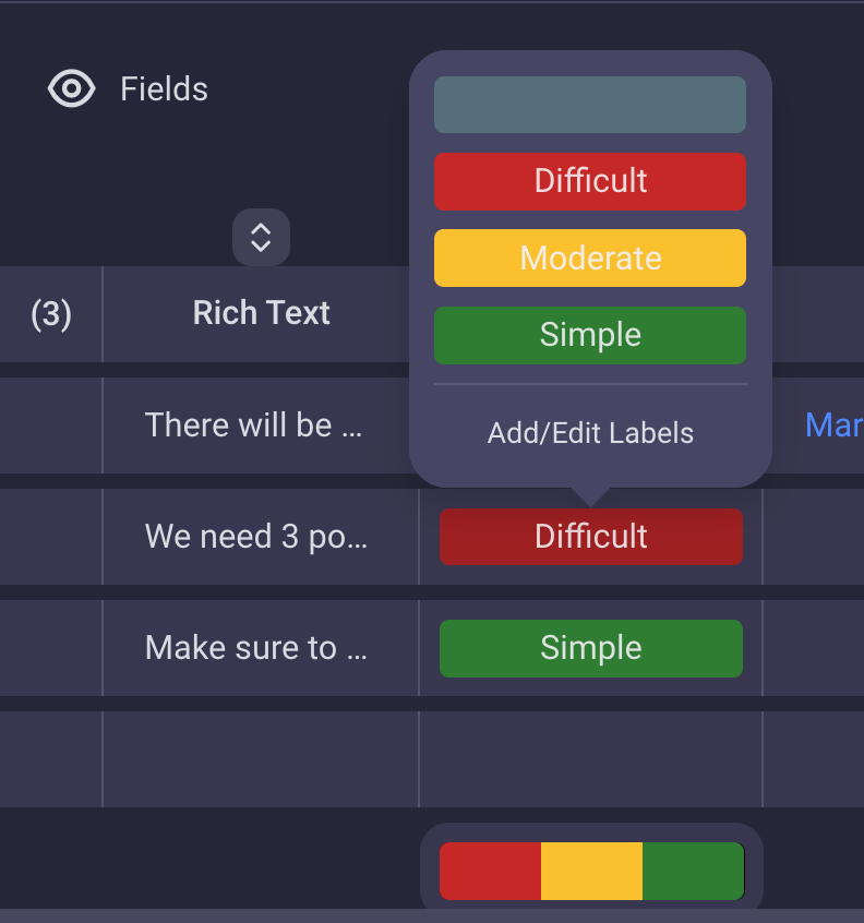 Adding difficulty levels to tasks in Plaky
