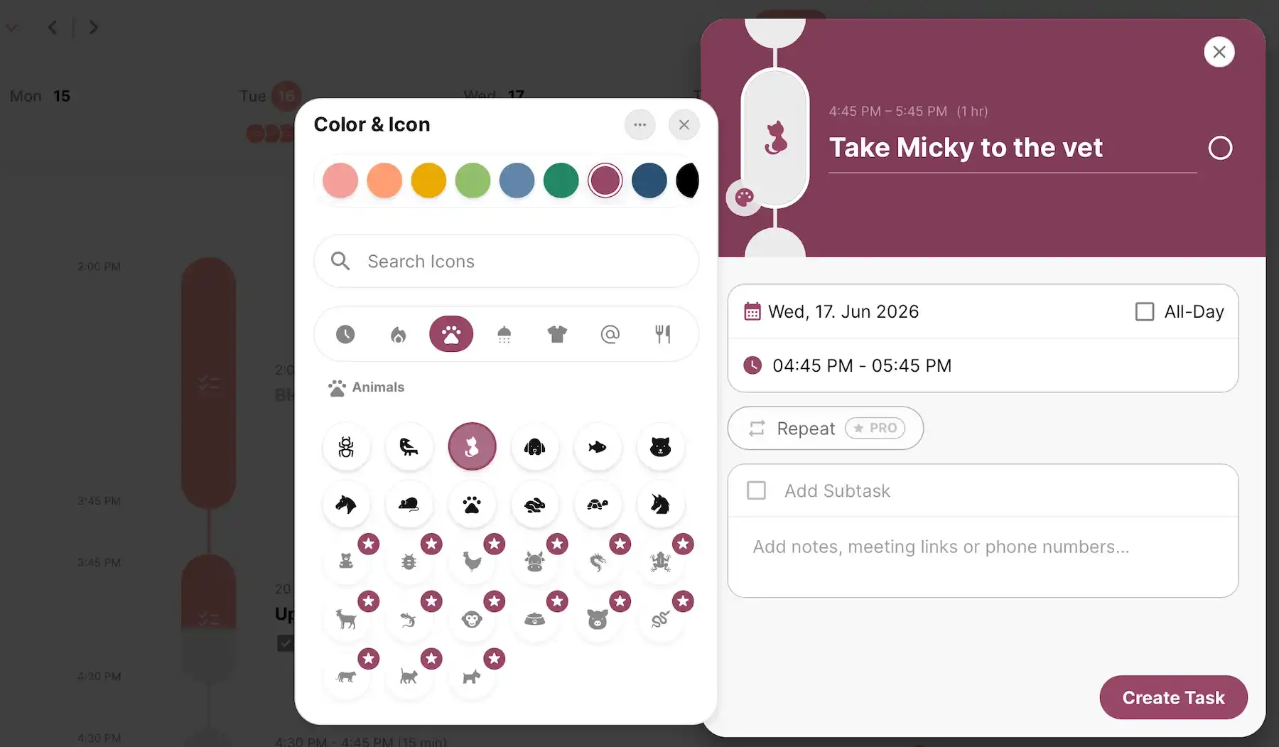 Task customization in Structured