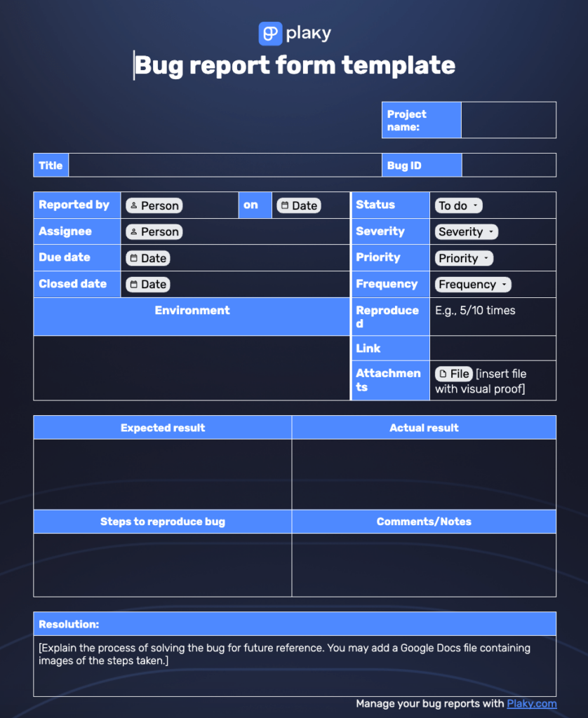 10 Bug Report Templates For Bulletproof QA Reporting