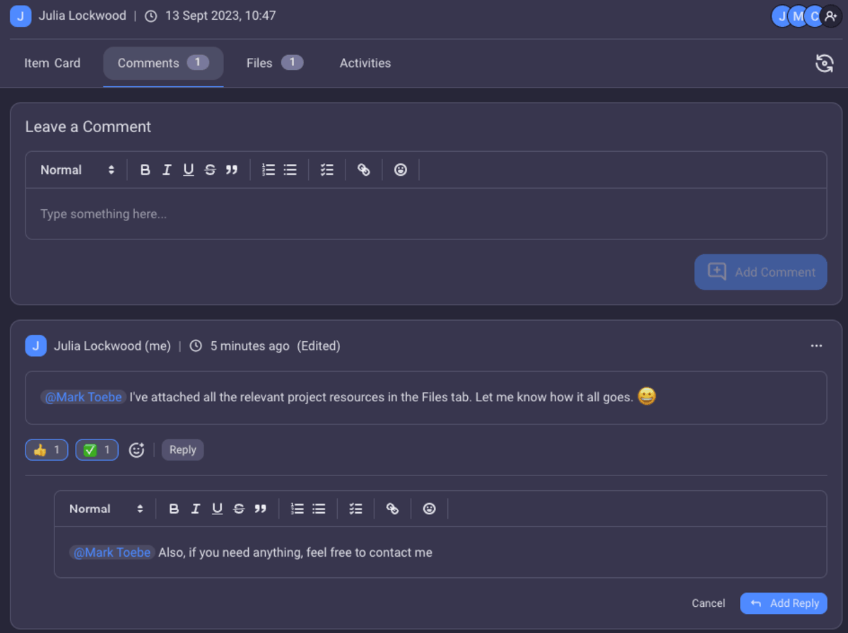 Plaky's comments section
