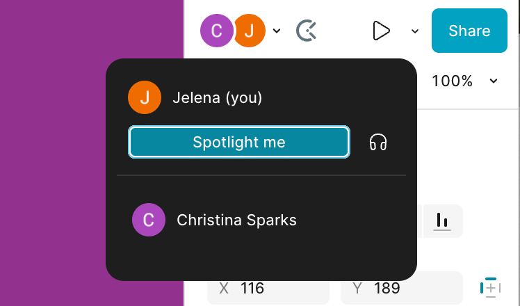 Audio calls in Figma