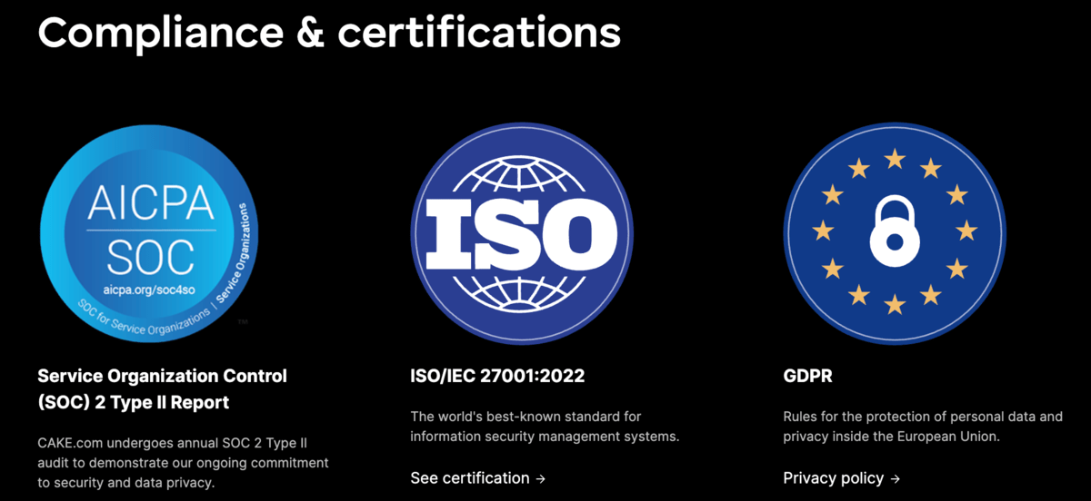 Plaky's certifications