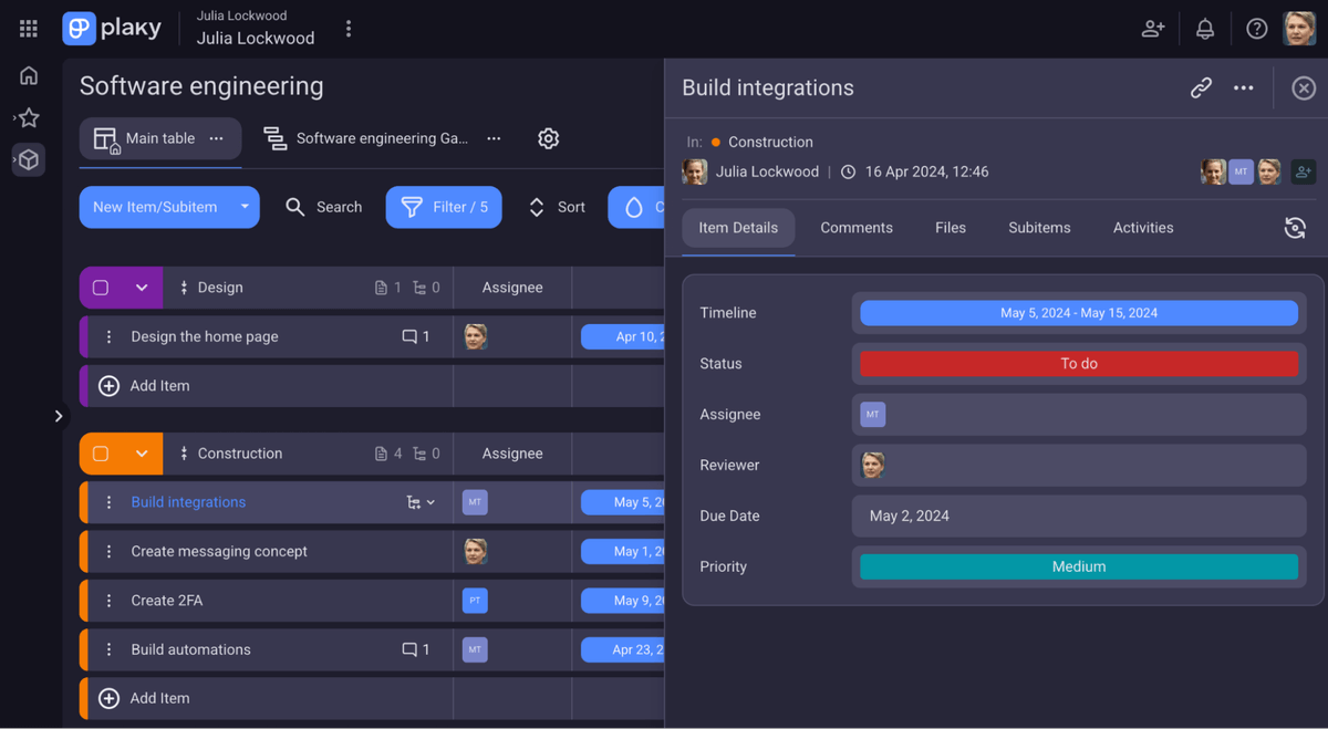 Enjoy streamlined project and task management in Plaky
