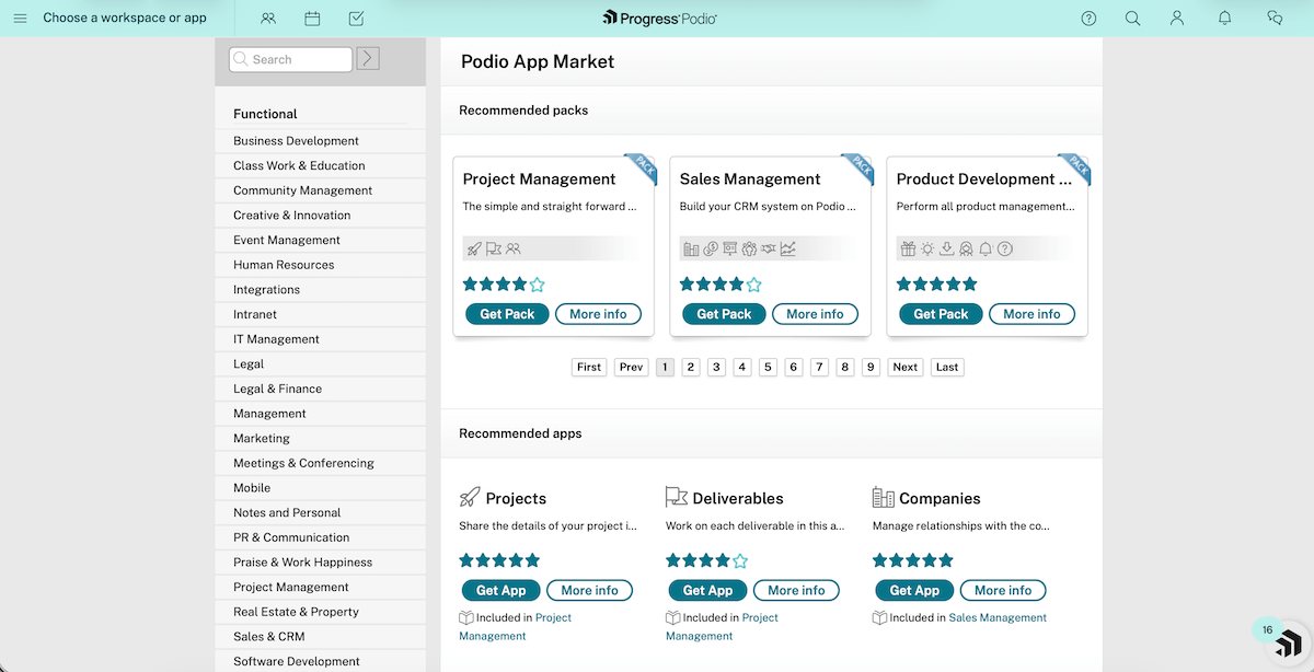 Podio App Market
