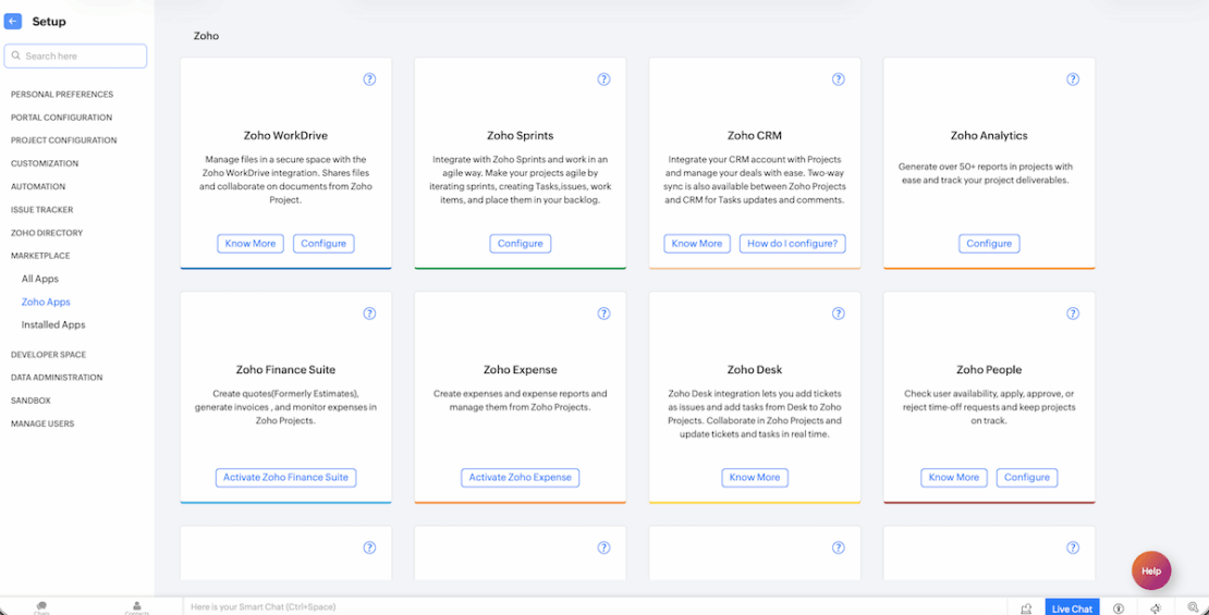 Zoho marketplace