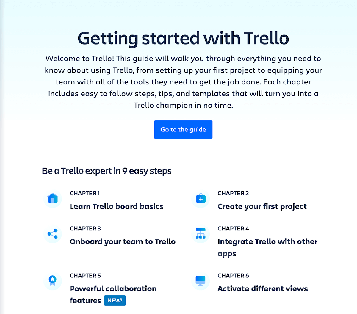 Trello's guides