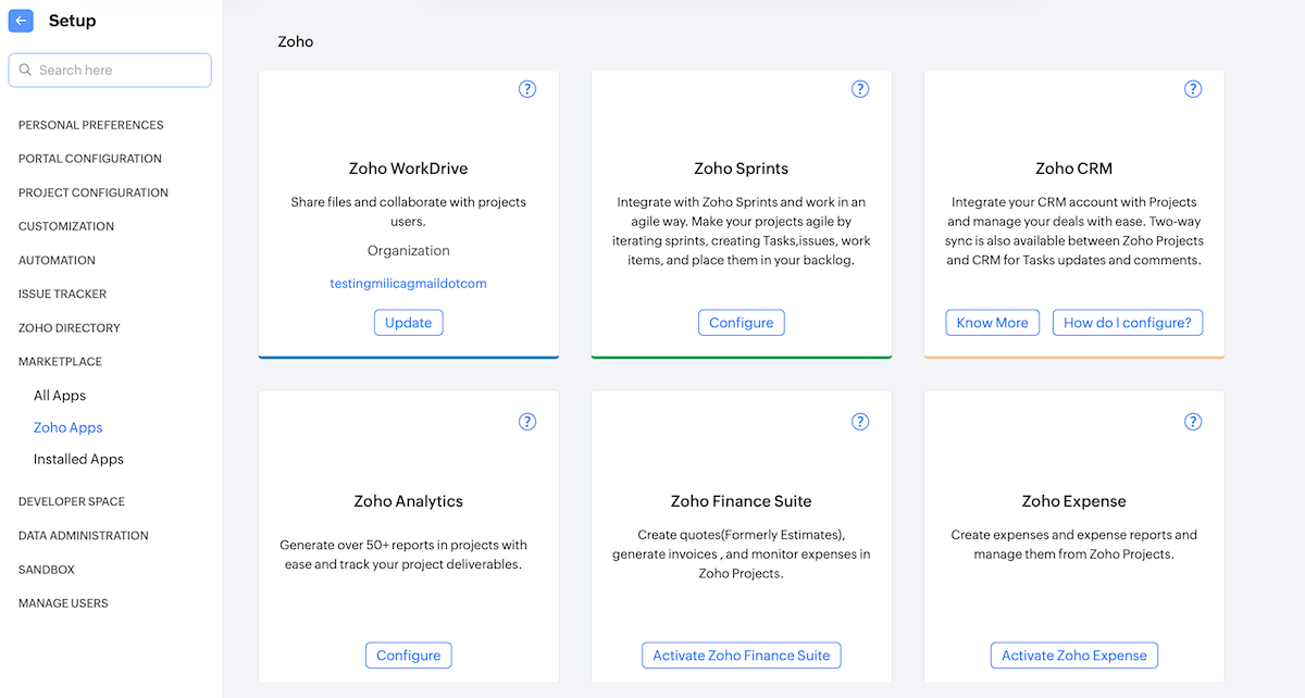 Zoho Marketplace