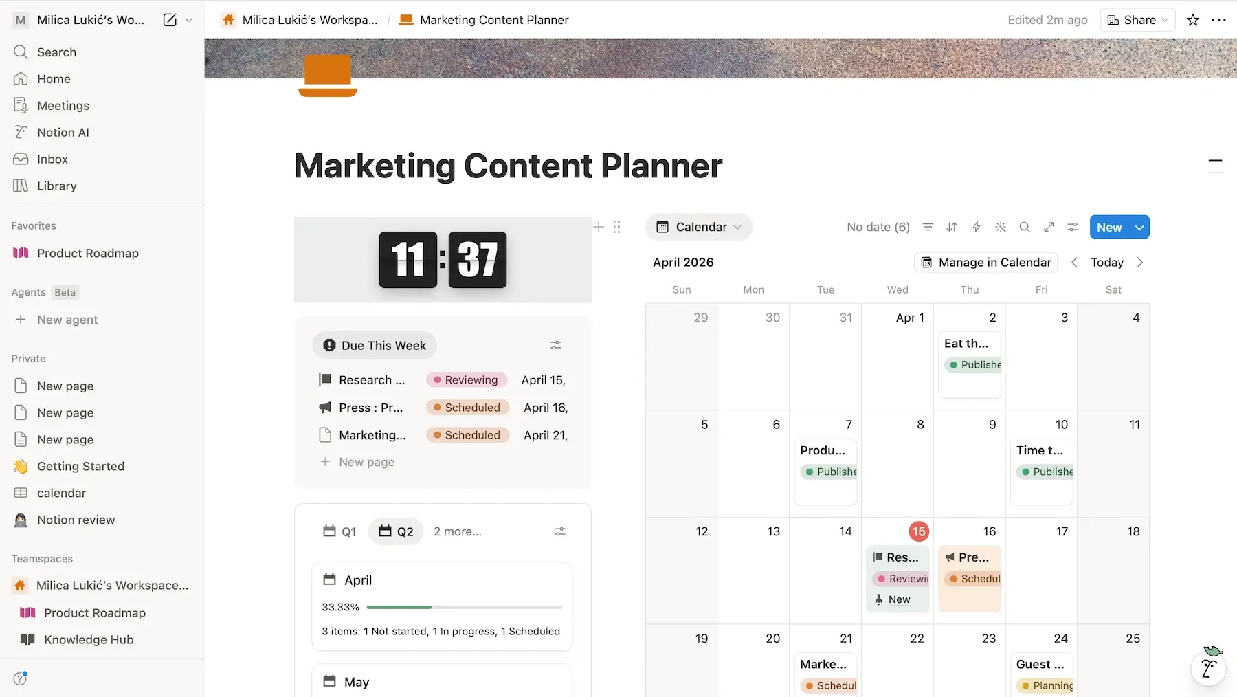 Notion’s UI