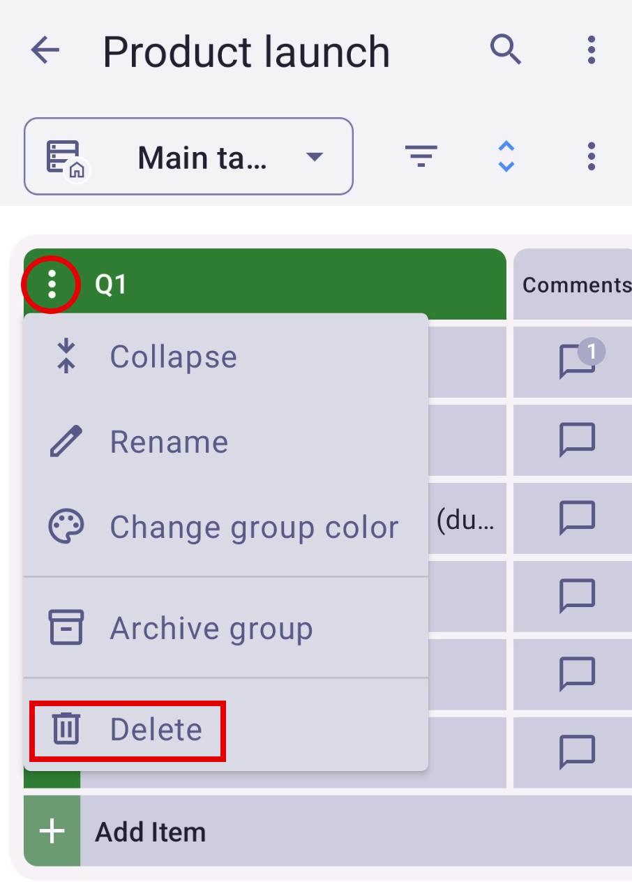 Create and manage Item Groups - Plaky Help