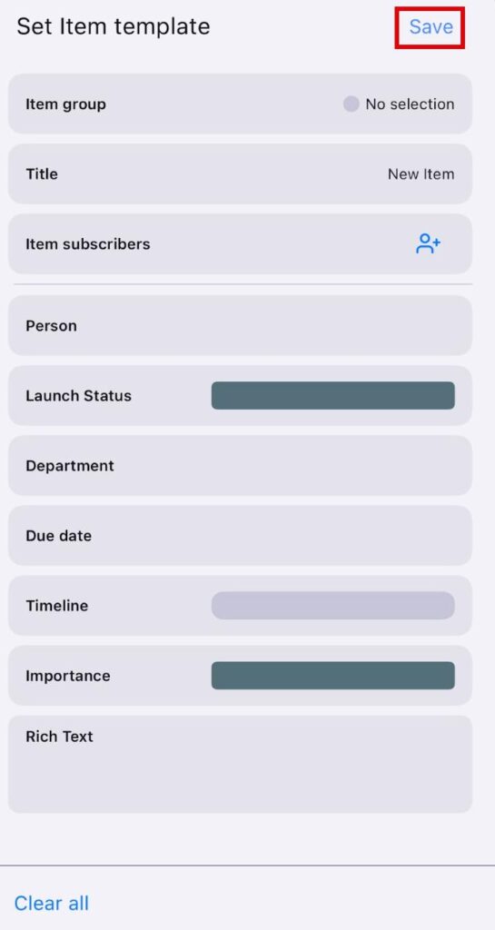 Manage Item - Plaky Help