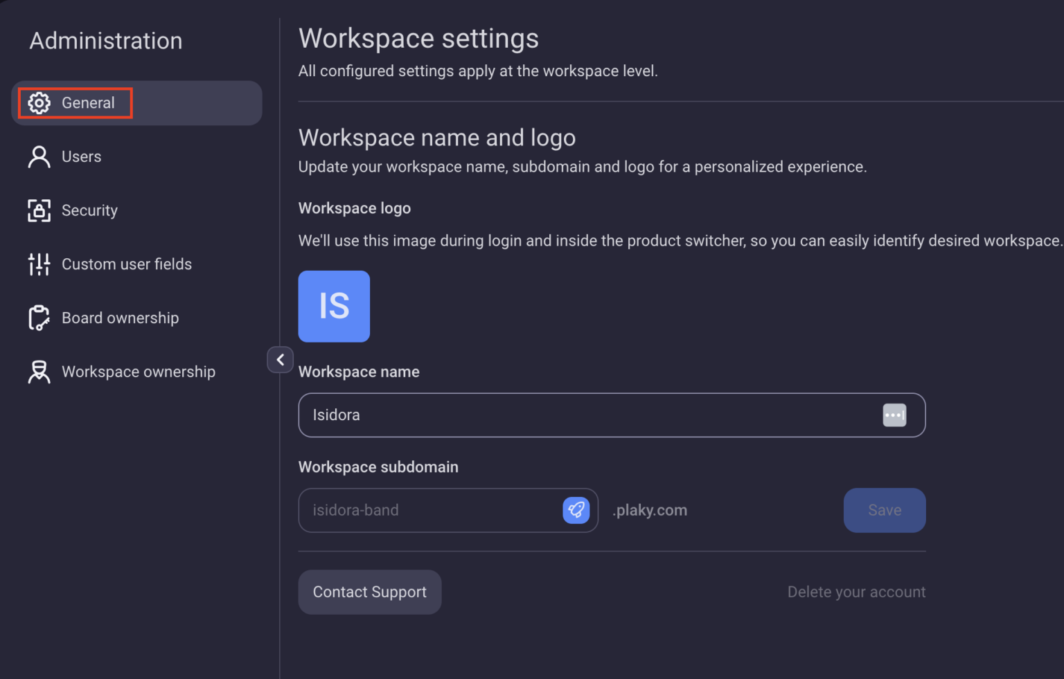 Admin Settings - Plaky Help