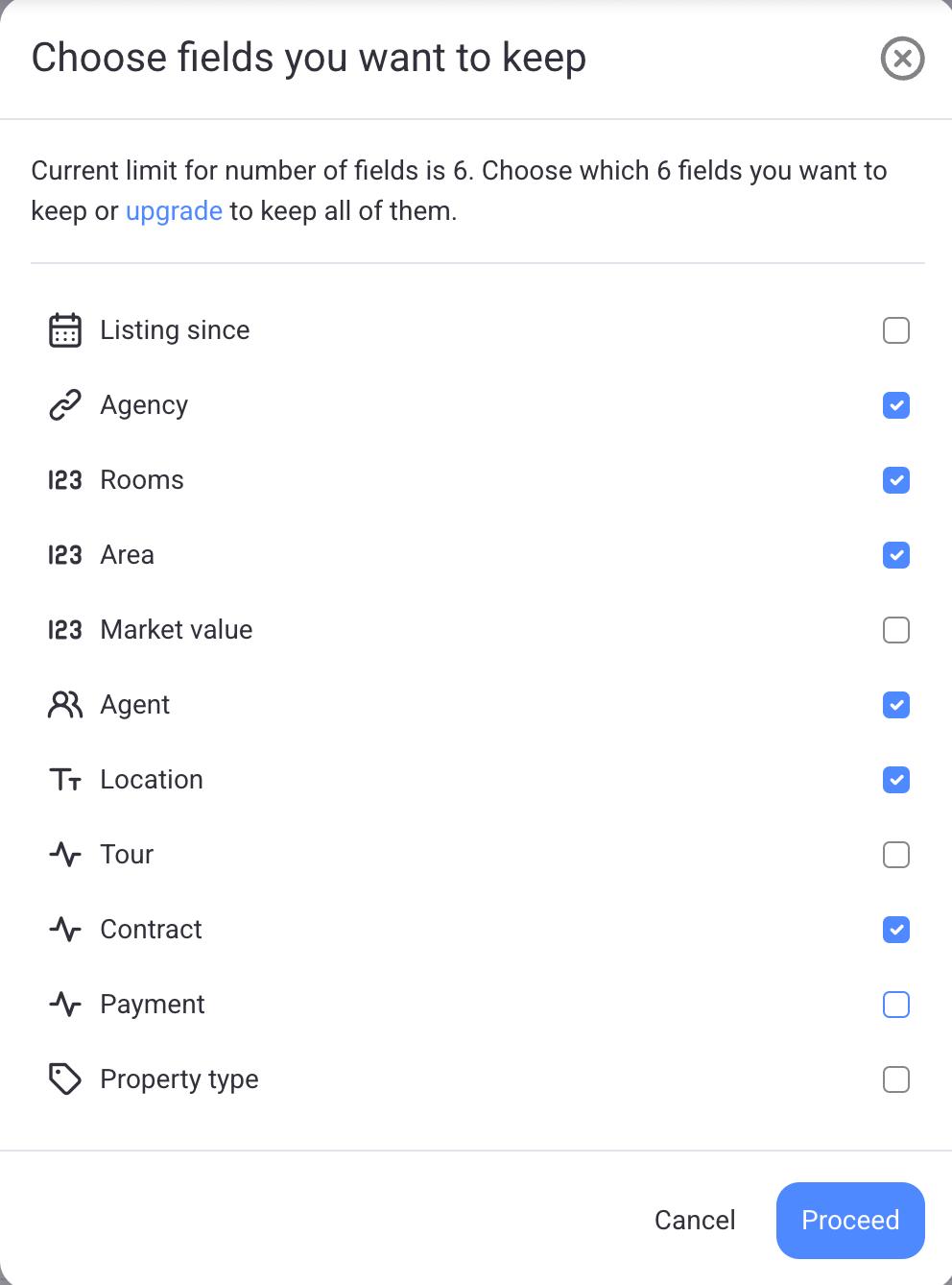 Number of fields conflict
