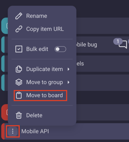 Move/Copy Item to Another Board - Plaky Help